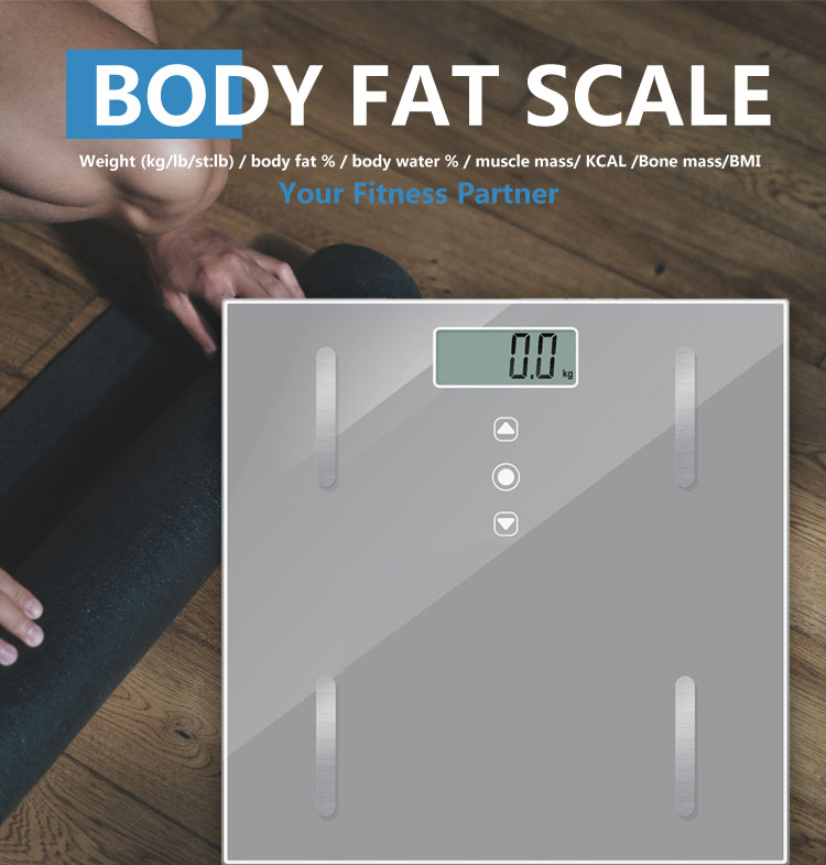 échelle de graisse corporelle de salle de bain