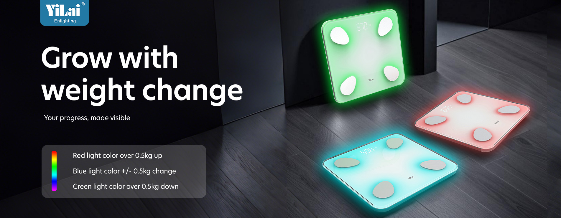 colorful lighting scale